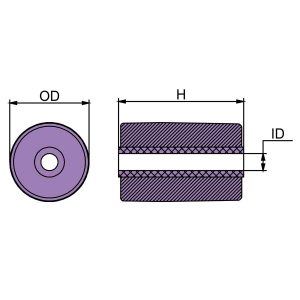 Technical drawing of Volvo Penta Anode CM21718129