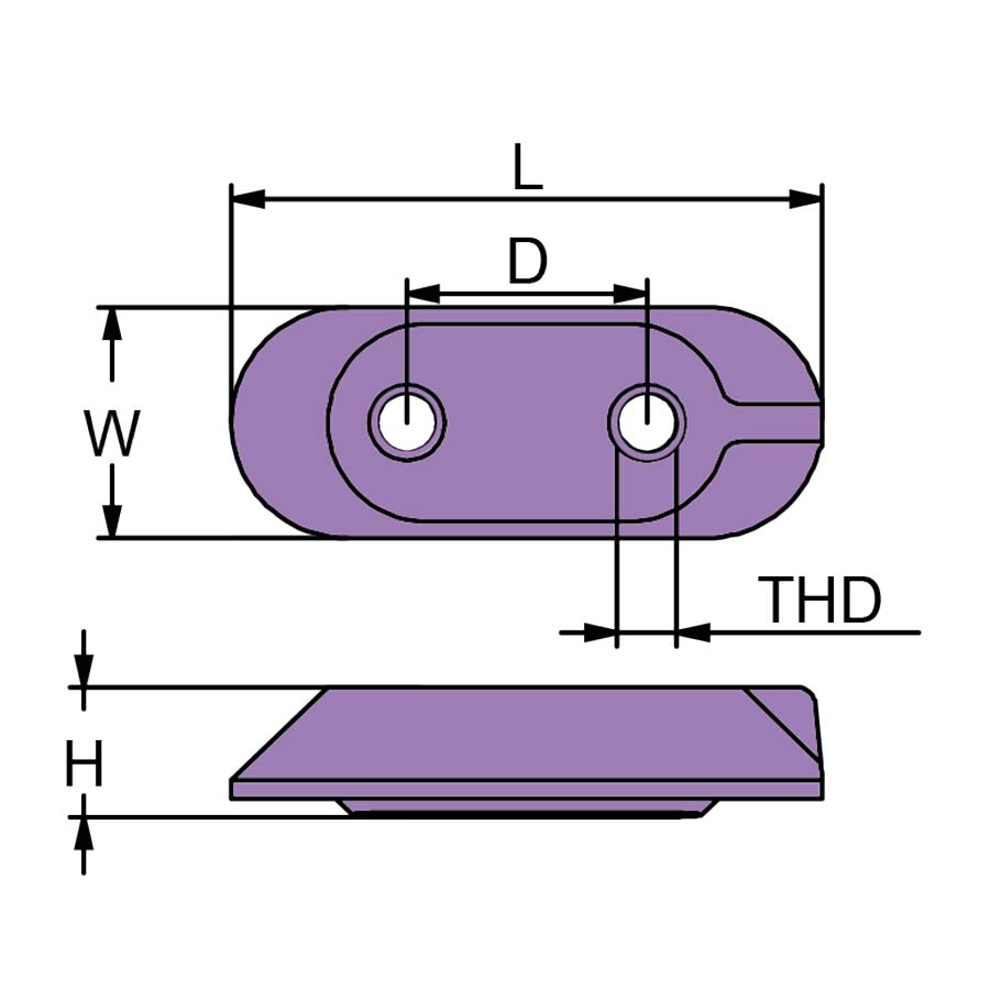 Technical drawing of Honda Anode CM6E04525111