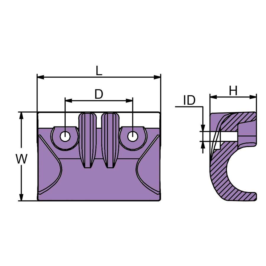 Technical drawing of Painier Anode CM63D4525101
