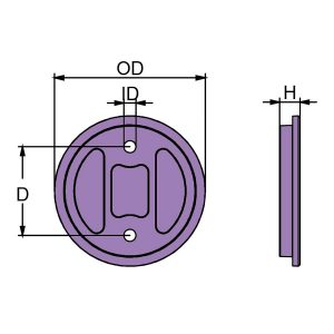 Technical drawing of Mercury - Mercruiser Anode CM847635001