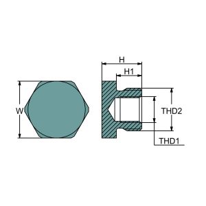 Technical drawing of Engine Cooling System Anode – Yanmar CMEBP71618