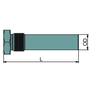 Technical drawing of Engine Cooling System Anode – Seasall CMHS1760PZ