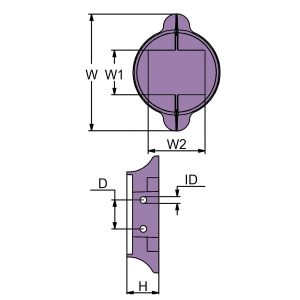 Technical drawing of Lombardini Anode CM9135033
